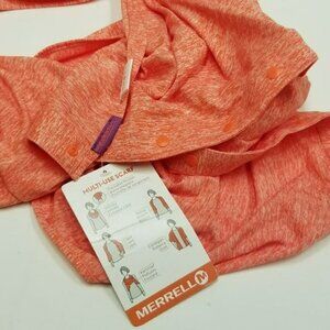 Merrell helio multi use orange heathered scarf‎ NWT One Size Fits All